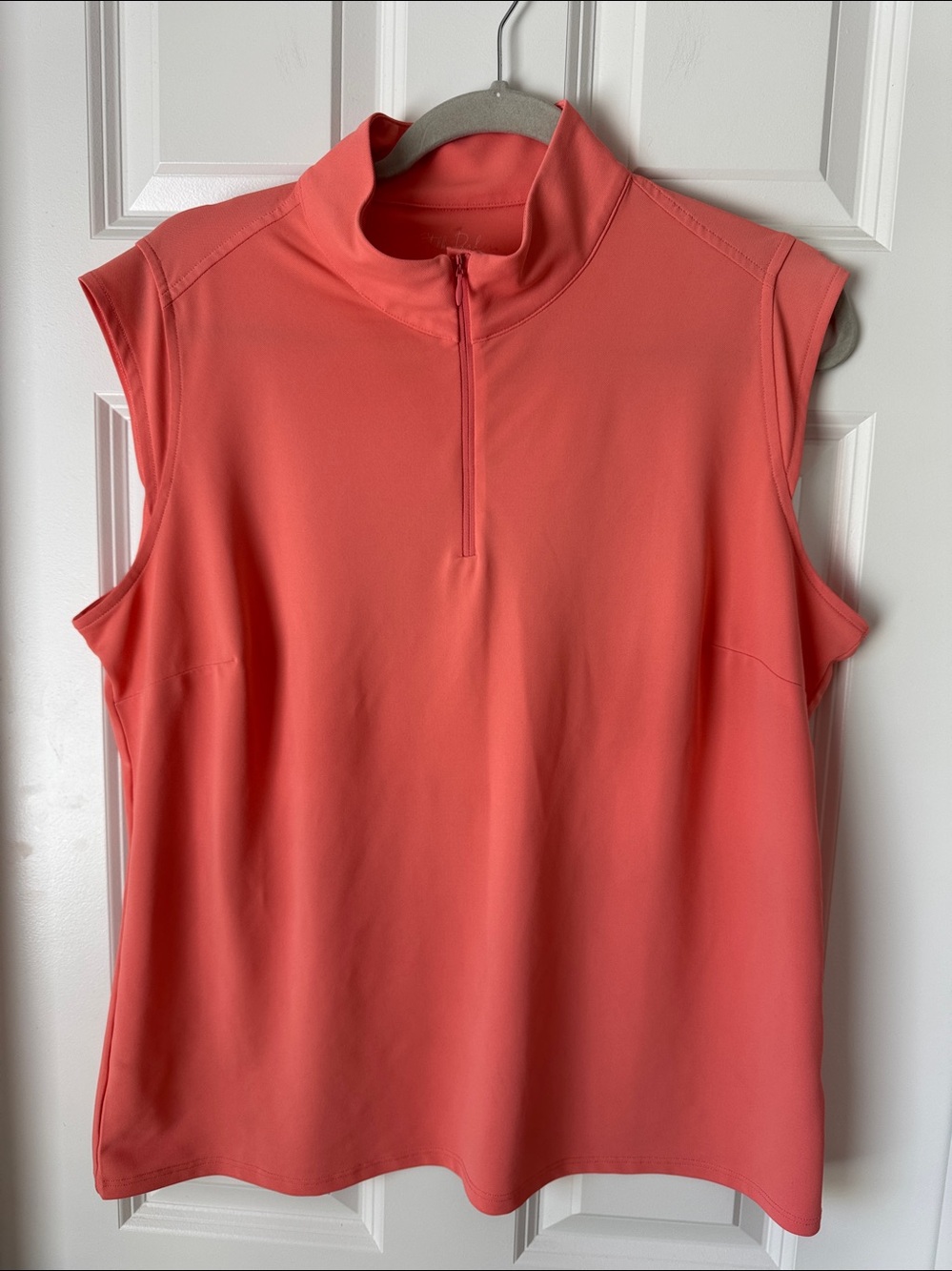 Stella Parker Sleeveless Tennis Golf Polo‎ Shirt - Size XL - Orange